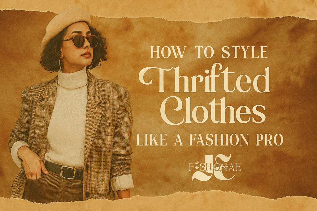 vintage style thrifted fashion guide- thrift for good